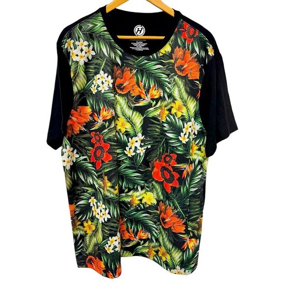 Hybrid Men’s Print Pattern T-Shirt Size 2X - Picture 1 of 4